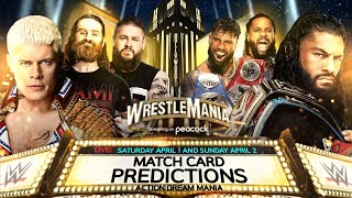 Wwe Wrestlemania 40 Match Card Predictions After Elimination Chamber ...