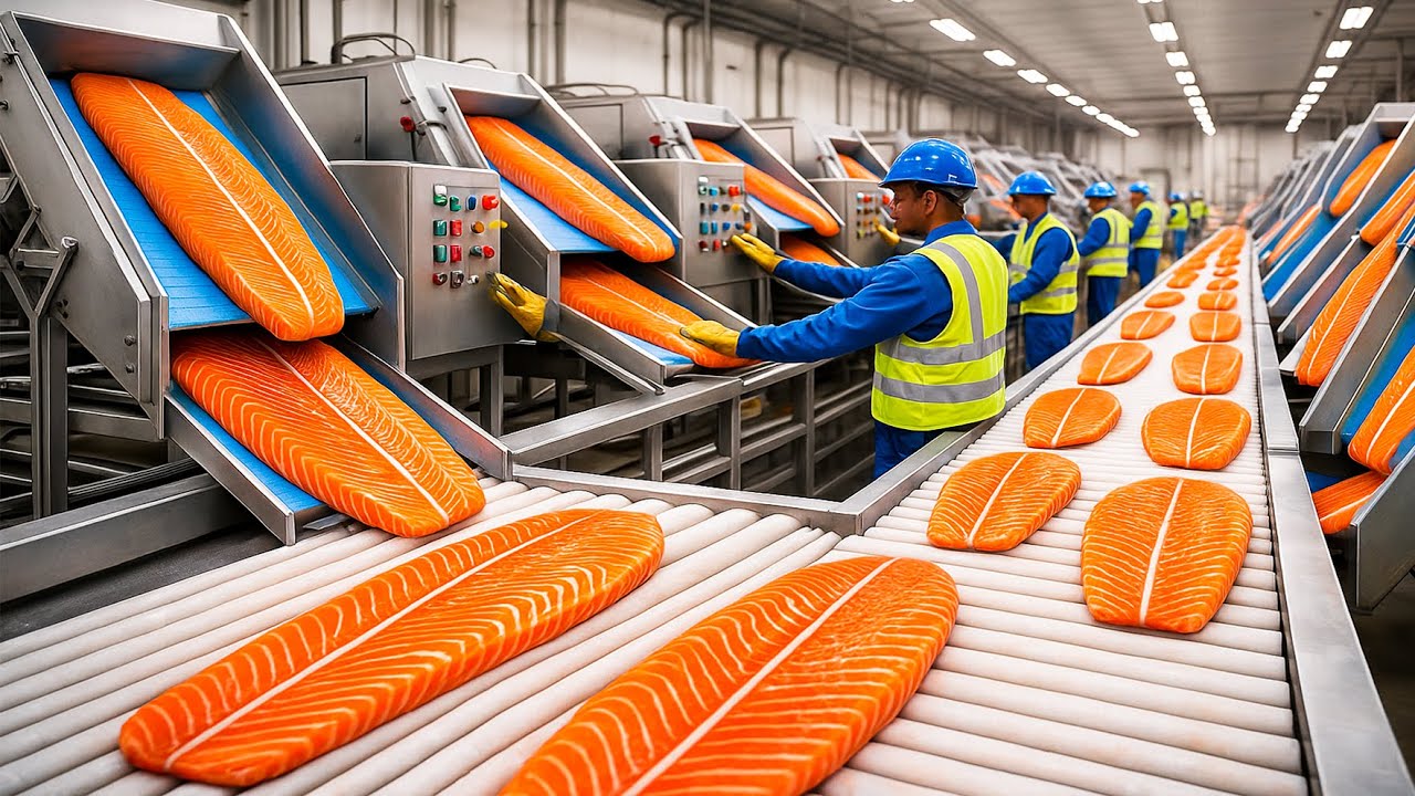 Inside the Polar Salmon Leather Factory | How Million-Dollar Products Are Made (SECRET FACTORY)