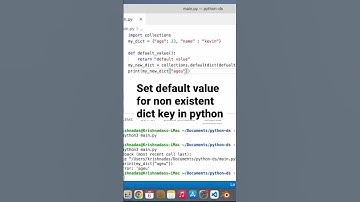 Set default value for non existent key in python dict