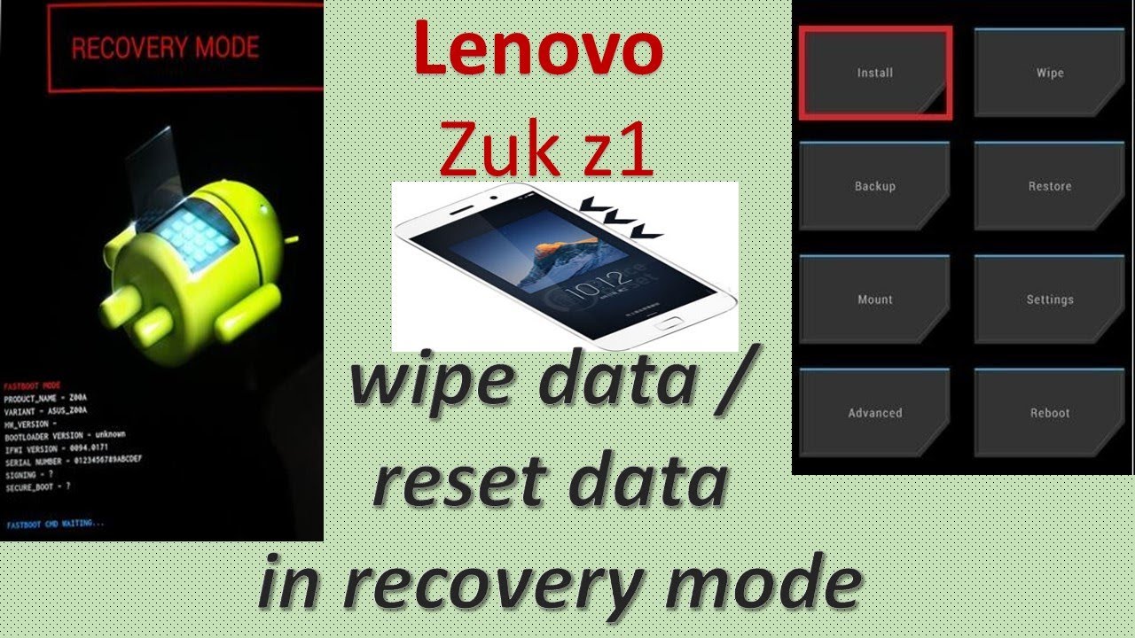 How to hard reset lenovo zuk z1, forget the pattern, recovery mode