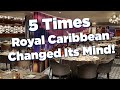5 times Royal Caribbean completely changed their mind after announcing something