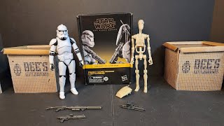 Star Wars Black Series Clone Trooper and Battle Droid Troop Builder Exclusive
