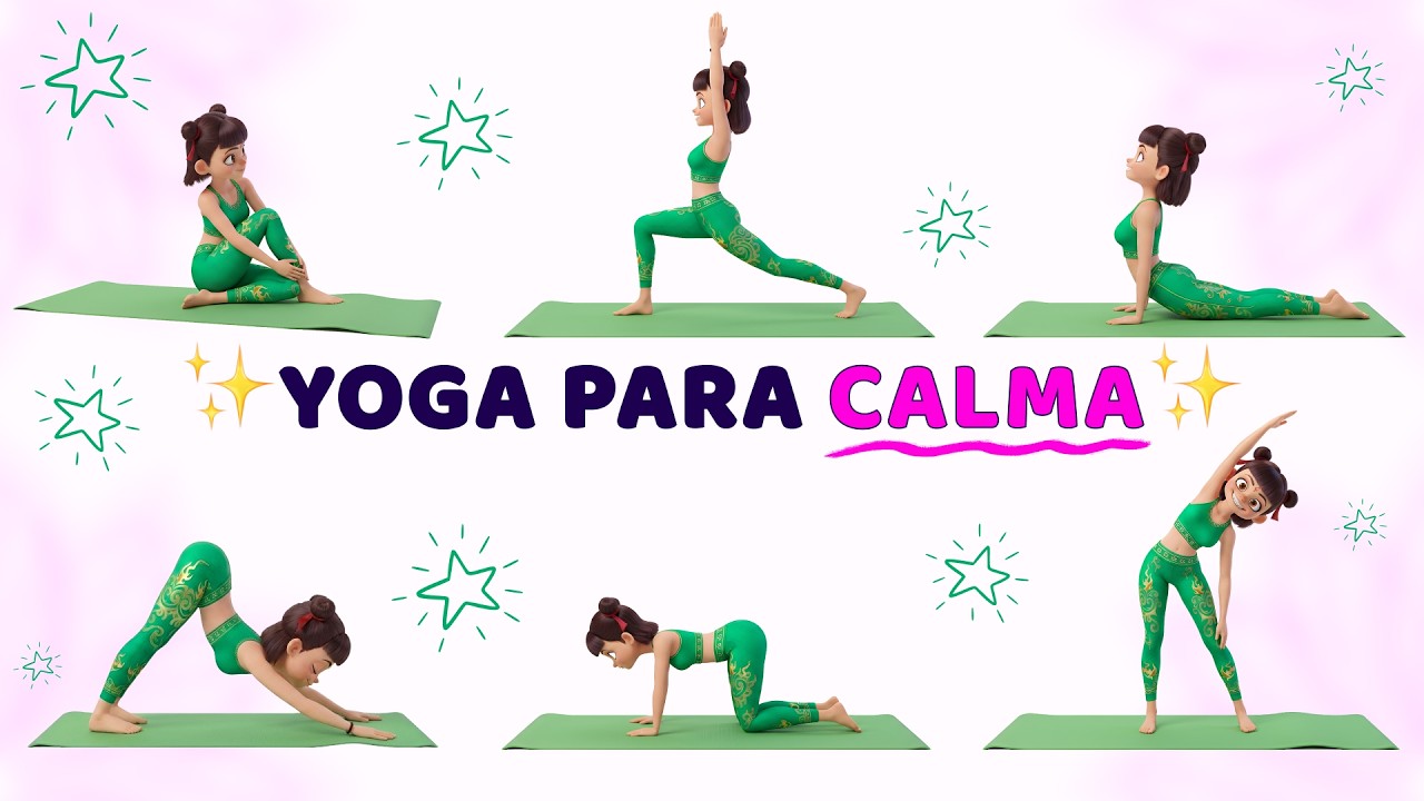 Yoga para Calma 🧘‍♀️ | Yoga Infantil para Relaxar e Concentrar (10 Min)