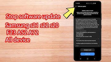 How to stop Samsung software updates