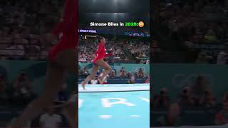 She has grown up so much🥹 #gymnastics #vault #simonebiles #olympics #thenandnow #sports