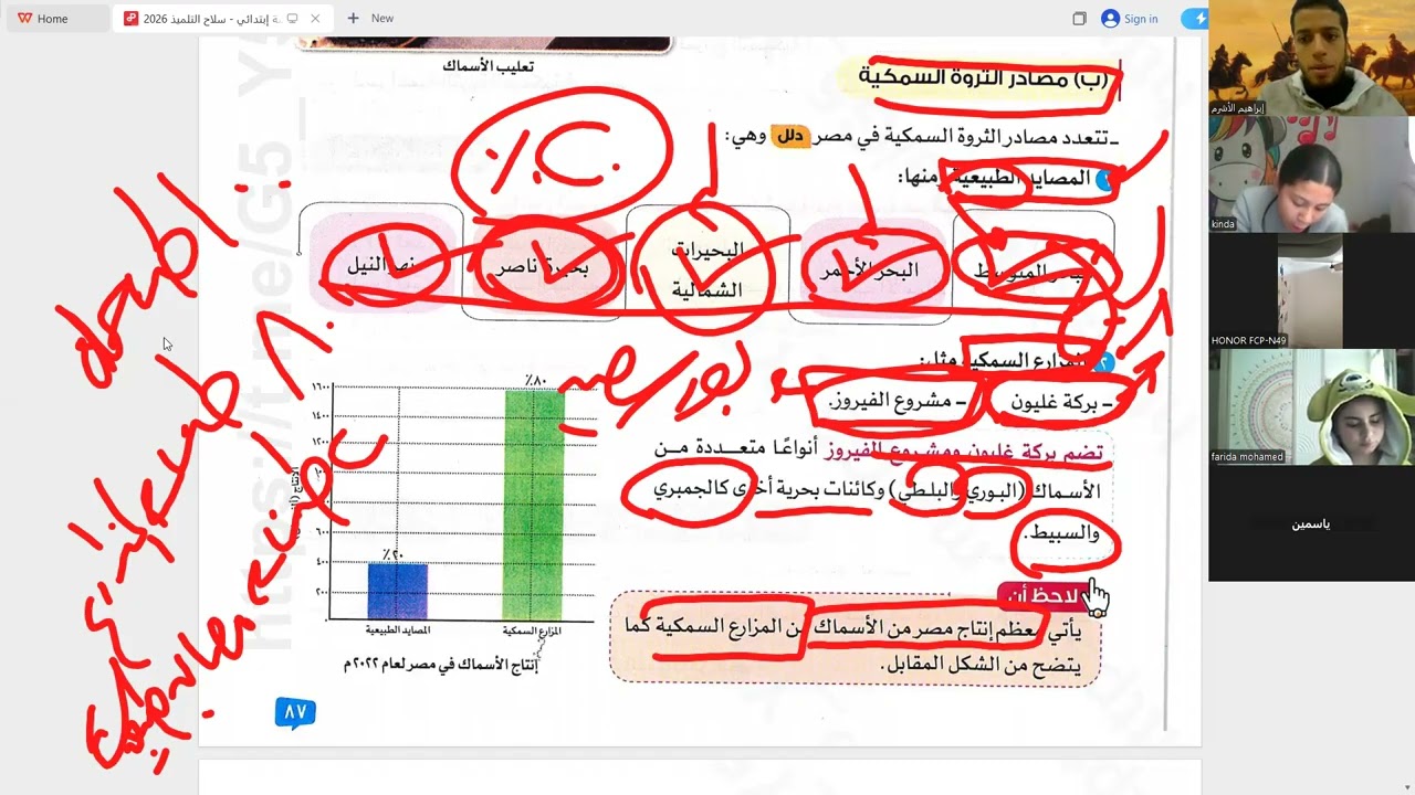 الغذاء وحياتنا + هوية محافظة القليوبية | الصف الخامس الإبتدائي | الترم الثاني 2026 | الجزء الثاني
