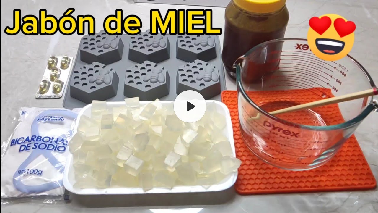 JABÓN de MIEL artesanal.HUMECTANTE y ANTIOXIDANTE.(paso a paso)(29)