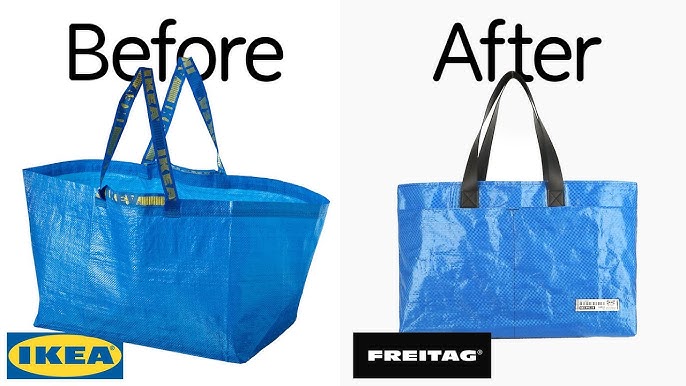 IKEA Blue Bag Hack - Sew a Convertible Diaper Bag for Dad - FRAKTA Hack 