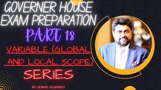Typescript series: PART 18 VARIABLES SCOPE ( GLOBAL & LOCAL SCOPE ). Governor typescript exam .