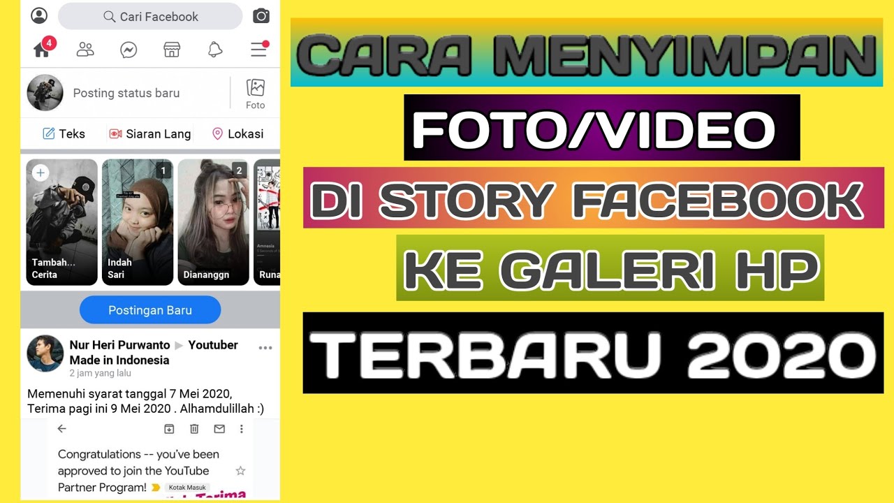 Cara Menyimpan Sorotan Fb Lite Ke Galeri Youtube