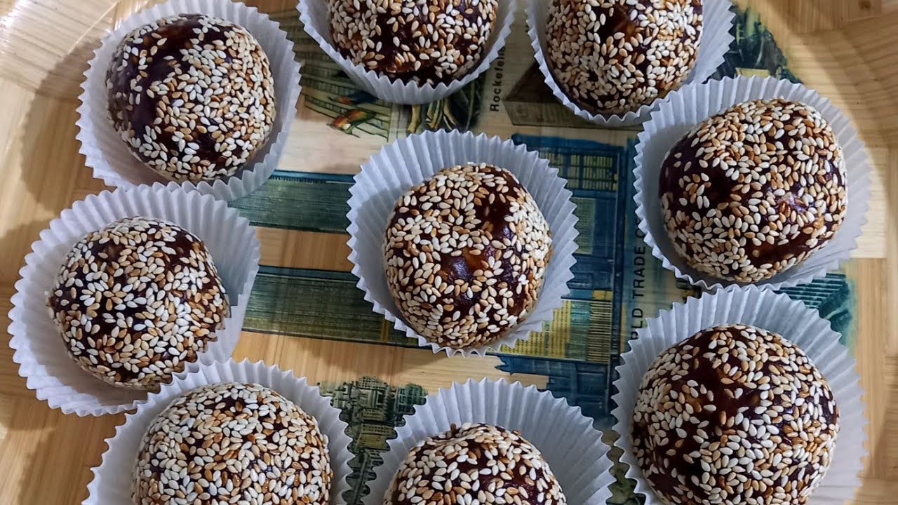 طريقة عمل كريات التمر مع مكسرات