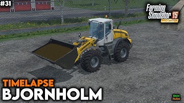 Purchase of a Liebherr L538 wheel loader & sale of silage  - FS15 Timelapse (Bjornholm) | #31