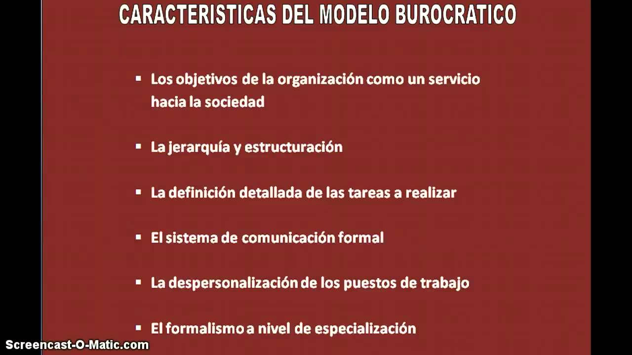 Modelo Burocratico en la administracion - YouTube