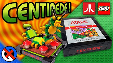 LEGO Atari 2600 VCS - Centipede Construction, Review, & Comparison to Genuine Cartridge