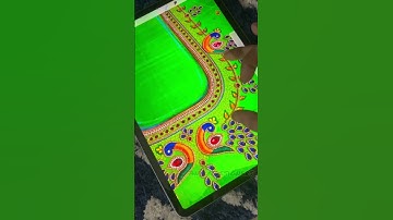 Day 2 of  Dasara/diwali aari blouse👚design Trace | using Procreate | #Anika designers