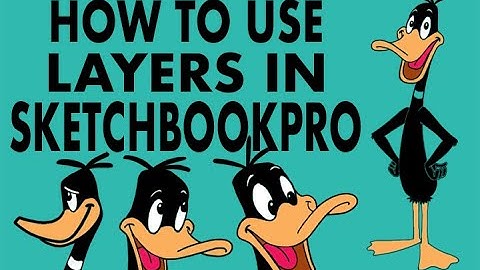 HOW TO USE LAYERS IN SKETCHBOOK PRO iPadTO DRAW DAFFY DUCK