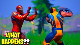 What Happens if Boss Wolverine Meets Boss Iron Man in Fortnite