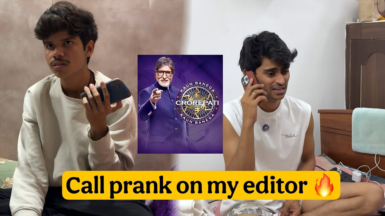 Call prank on my editor 🤣 | Unexpected reaction 