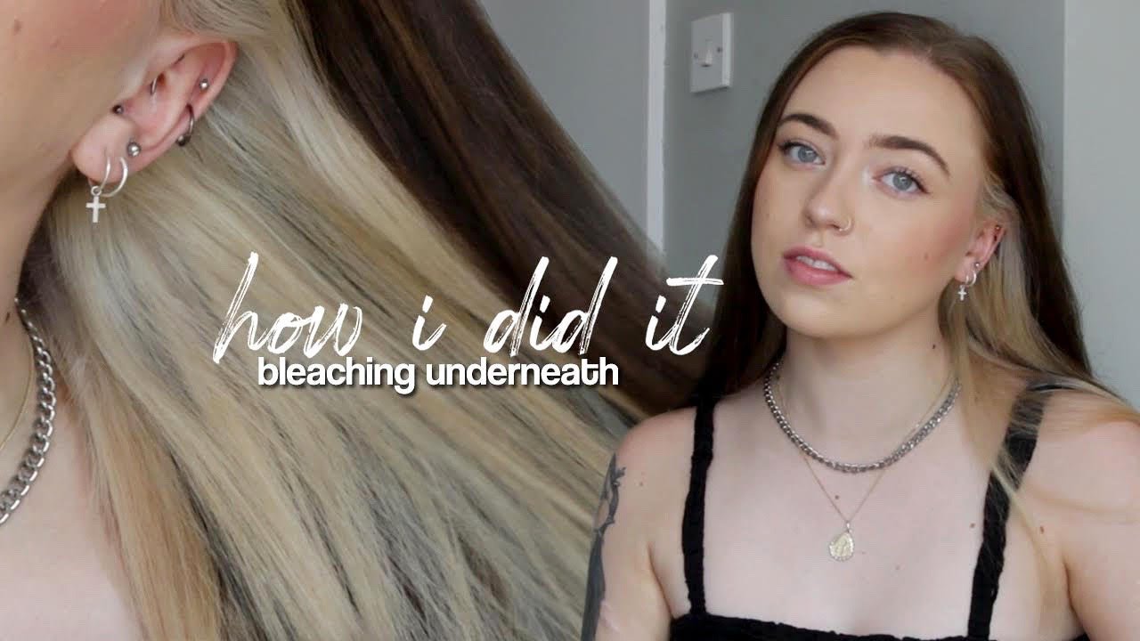 6. "Blonde Underneath Brown Hair Dye Techniques" - wide 1