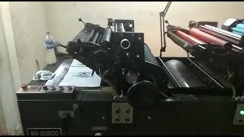 Working Video OF Sahil Graphics Mini Offset Printing Machine - 3 Color