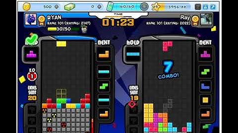 last ever Facebook Tetris Battle match