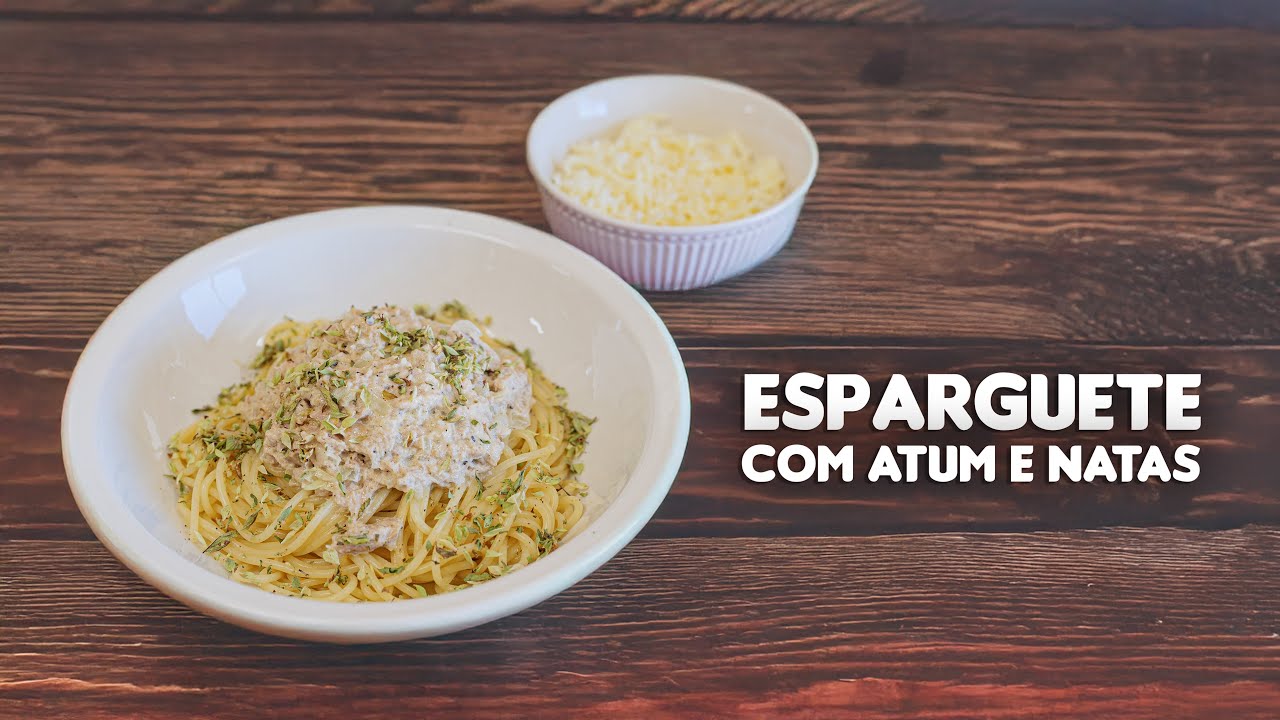 Esparguete com Atum e Natas | Receita Rápida em 15 Minutos | Prato Cremoso e Delicioso 🍝
