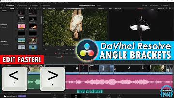 DaVinci Resolve - Angle Brackets to Edit FASTER (Nudge)