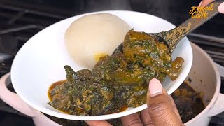 How to cook calabar style bitter leaf soup like a pro . Nigerian soup .