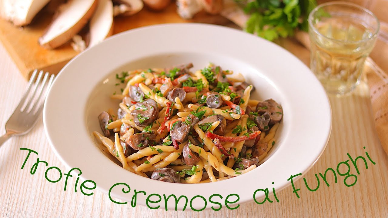TROFIE CREMOSE CON FUNGHI E SPECK - Ricetta di Lorenzo in cucina