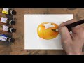 侯老師水彩分享—四步學會畫出立體的水果   still life watercolor painting demonstration by Hou Yan-Ting