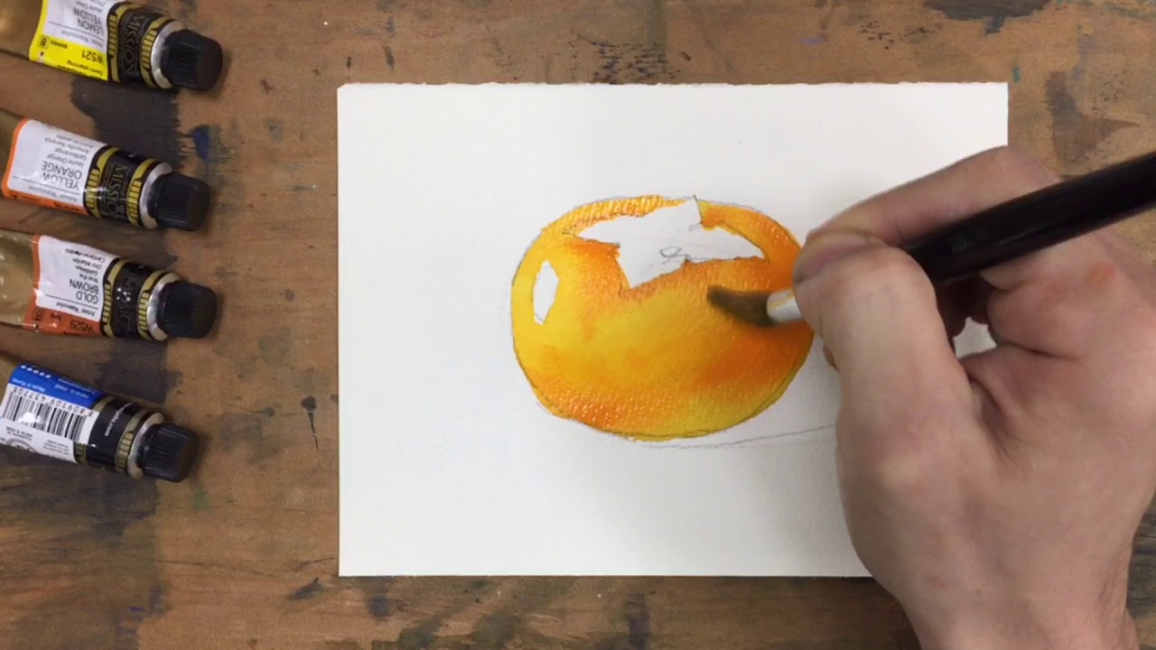 侯老師水彩分享 四步學會畫出立體的水果still Life Watercolor Painting Demonstration By Hou Yan Ting Youtube