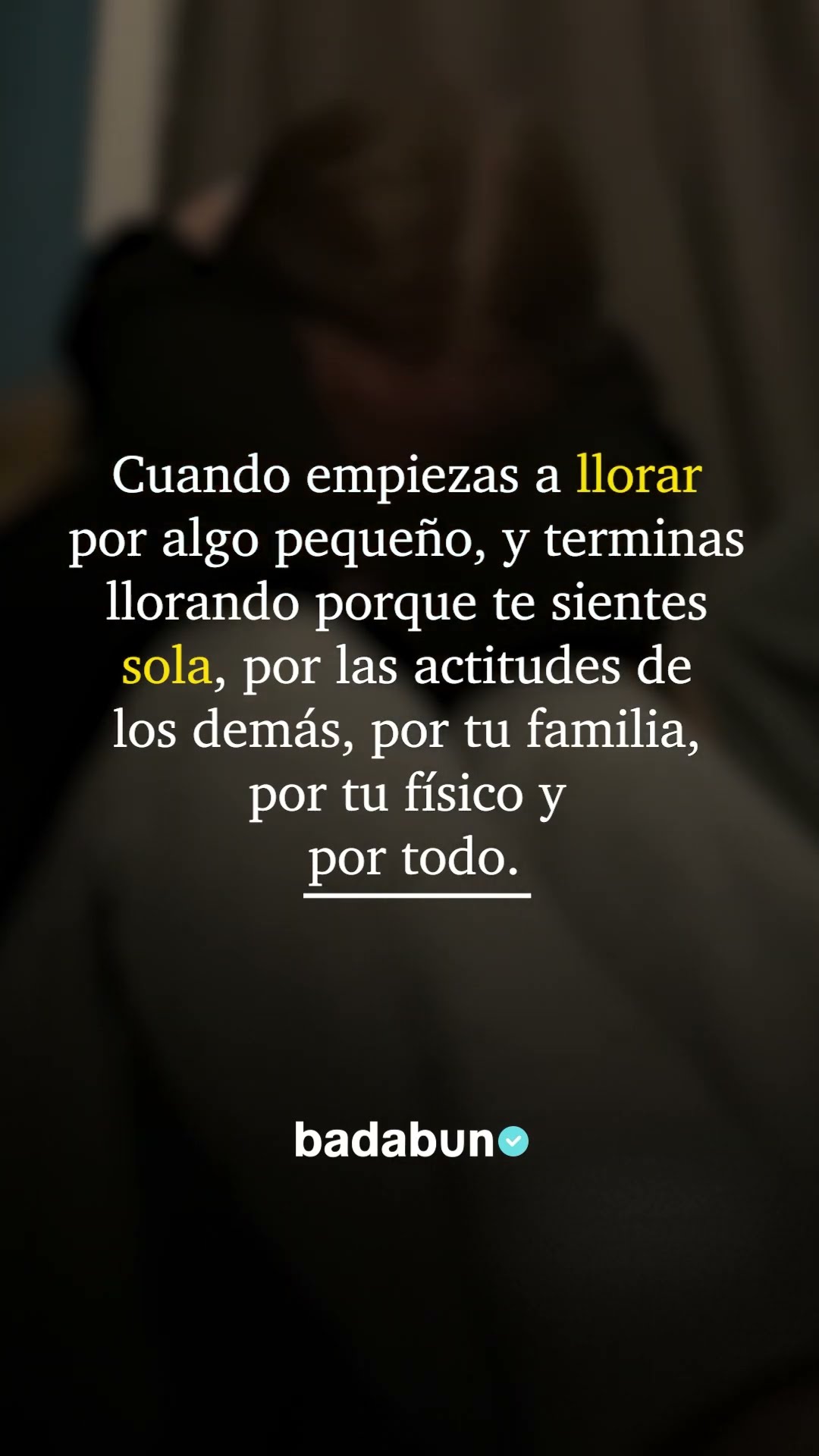 No era por eso… era por todo?