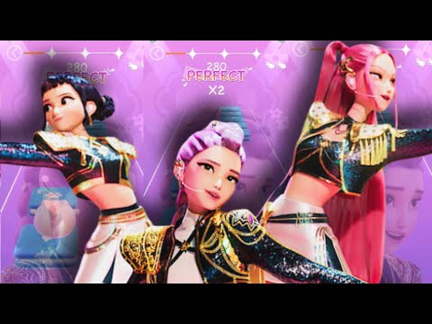 Kpop Demon Hunters Huntrix (Golden) vs Saja Boys (Soda Pop - Free) in Tiles Hop !!!