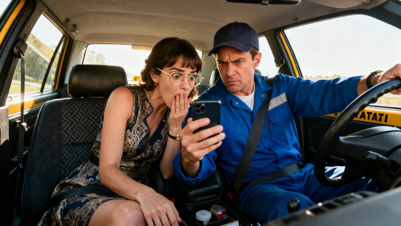 Taxi Driver Watches Adult Videos in Front of Passenger! "It’s My Home Surveillance!"