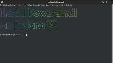 Install PowerShell Fedora 32