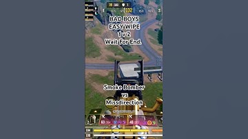 Bad Boys Easy Wipe 1 v 2 | Smoke Bomber vs Misdirection CODM BR. #shorts #short #codm #codmobile #yt