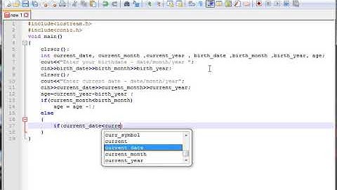 C++ Program to enter your birth and current date to print your age