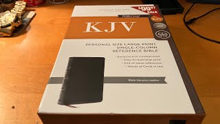 Review: KJV, Personal Size Large Print Single-Column Reference Bible in Genuine Leather screenshot 4