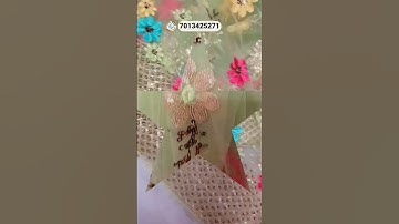 Flower 🌼 Net Fabric just 👌 #fabric #surat #shorts