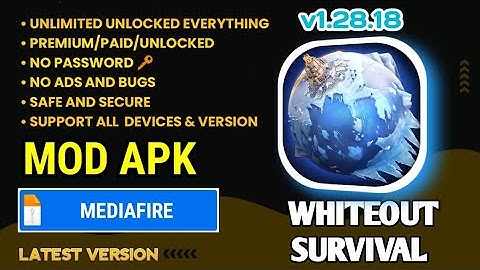 WHITEOUT SURVIVAL MOD APK | Download Whiteout survival v1.28.18 LATEST MOD APK VERSION | Gameplay 