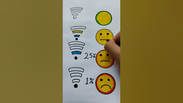 What is your Wifi Signal Strength? #wifi #emoji #yellow #percentage #draw #handmade #level