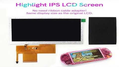 A must-have product! 4.3inch PSP 1000 IPS LCD Highlight Screen Display No Need Ribbon Cable Adapte