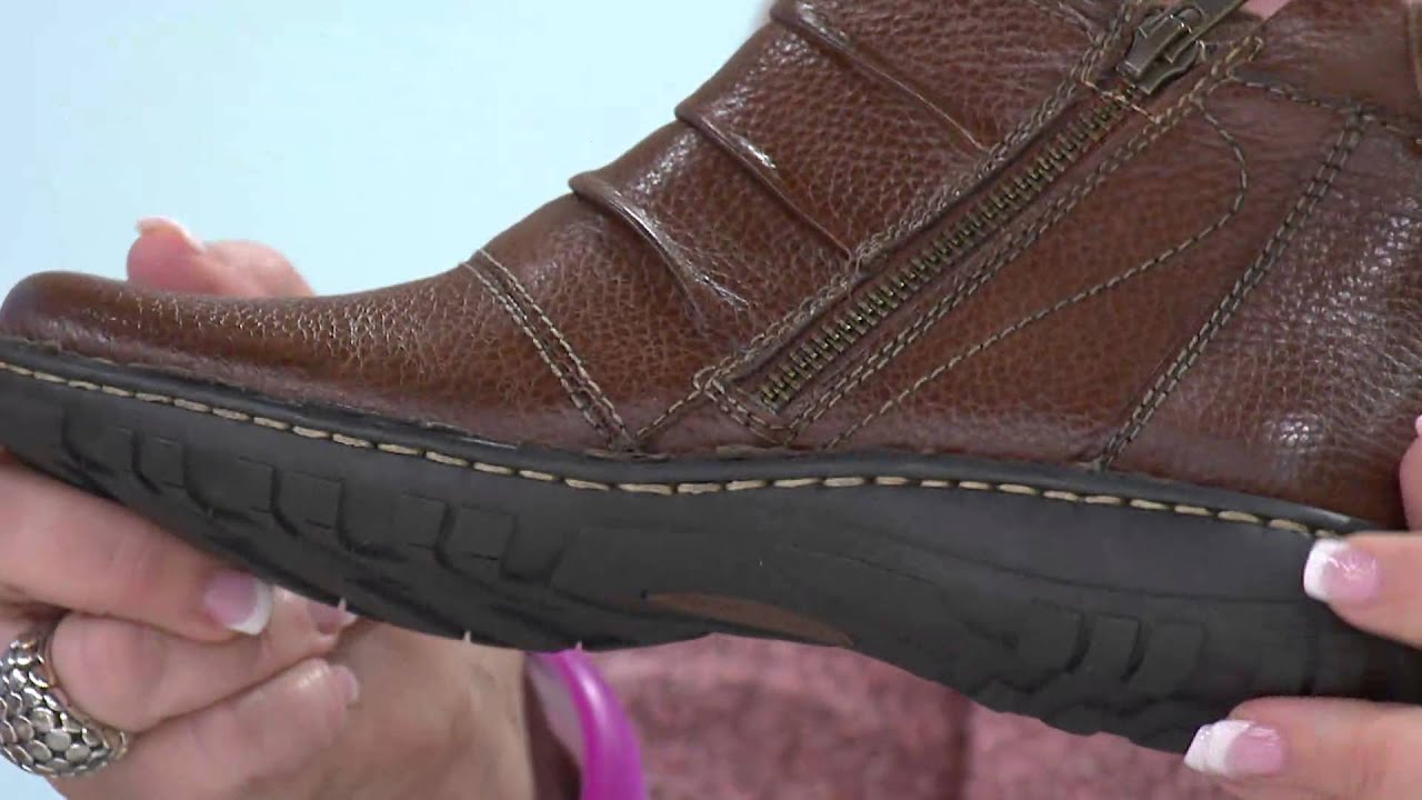 Earth Origins Leather Ankle Boots w/ Side Zipper - Carson with Carolyn Gracie