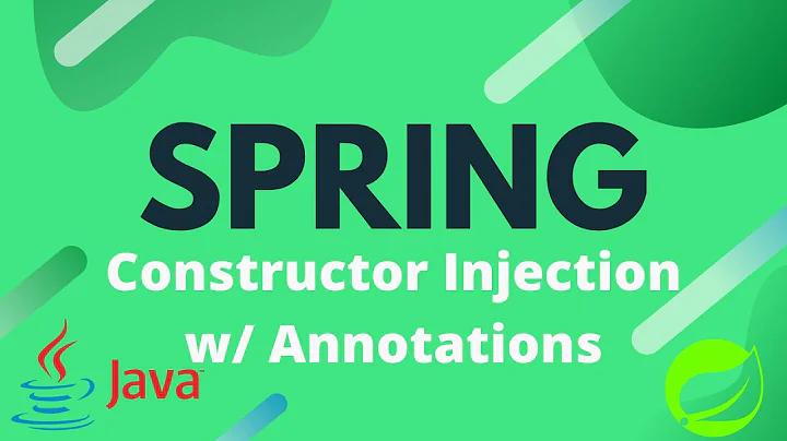 Spring Tutorial - 4 - Constructor Injection with Annotations