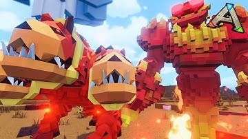 PixARK - TAMING A FIRE ELEMENTAL & ARMADILLO, THE DOOMLANDS #11 - Let