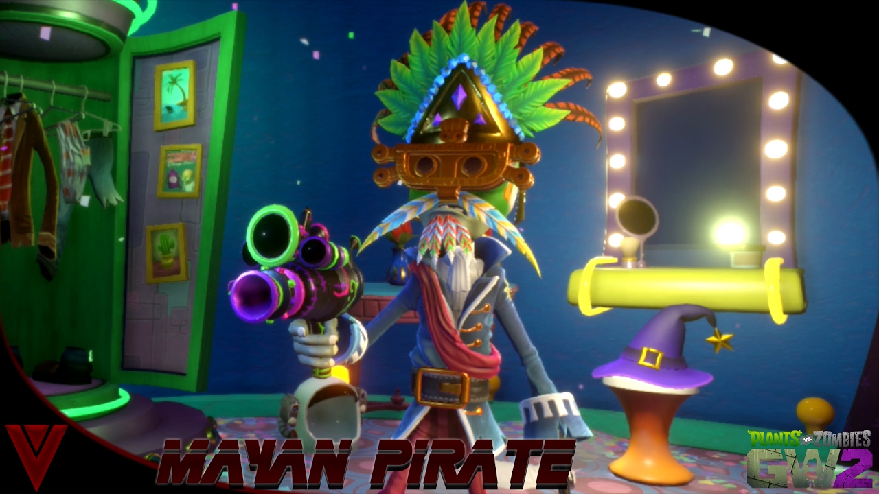 Plants Vs Zombies Garden Warfare 2 Sets - Mayan Pirate Set - Captain ...