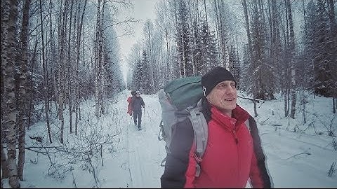 Зима.Таёжный поход. Нашли Избу. Провалился в болото.