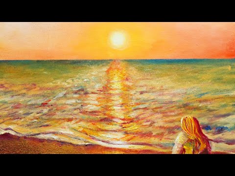 ◇油彩画 夕景 F8 ◇油彩画 夕景 F8