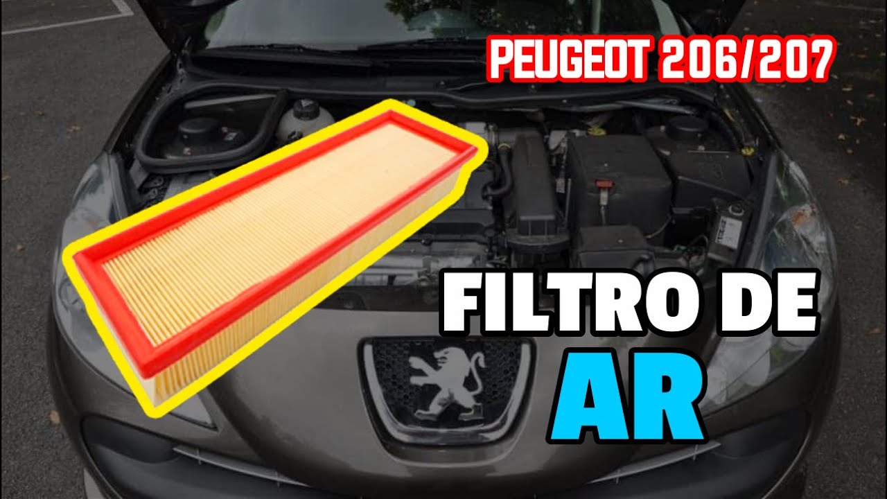 TROCA DO FILTRO DE AR DO PEUGEOT 207 1.4 8V