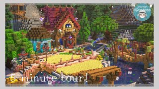 街紹介 気球の飛ぶ家ワールドツアー Minecraft My Creative World Tour |マインクラフト|マイクラ建築|Horohoro-minecraft